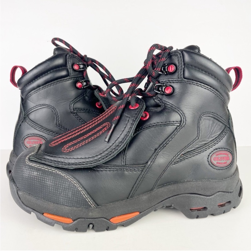Oliver Bootmakers Leather Steel Toe OL24021 ASTM Safety 6" Black Boots Women's 7